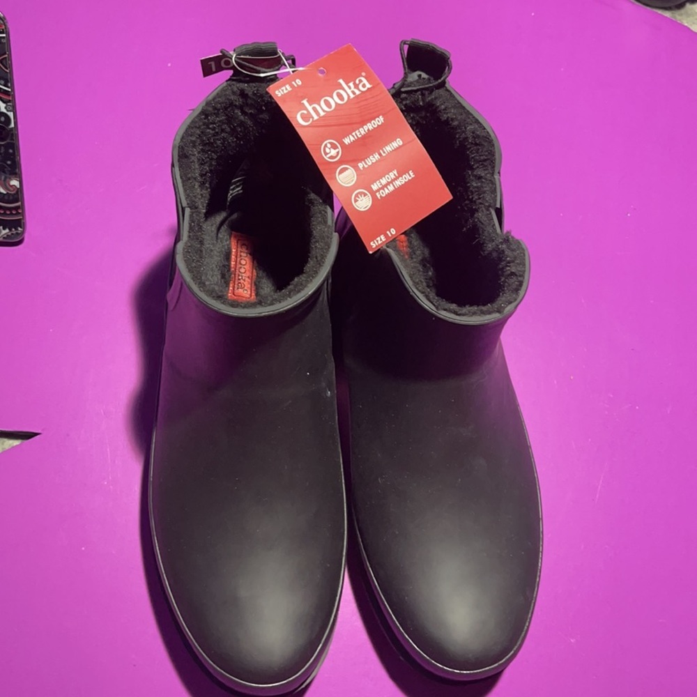 Chooka Women's Waterproof Plush Chelsea Boots Size 10